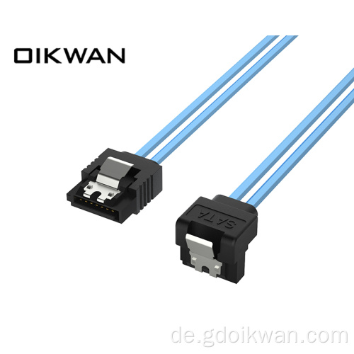 Sata zum sata rechten Winkelkabel 7 Pin Sata Kabel Raid Sata -Stecker